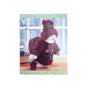 Plush Skating Snow Person Snowman Let It Snow Winter Decor Christmas Birdhouse